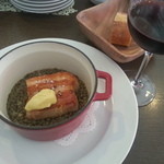 ビストロ デ シュナパン - 豚バラのプティサレと、赤ワイン
