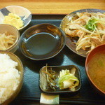 おんじき家ふうど - 日替り定食（豚もやし炒め）