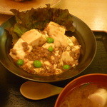 おんじき家ふうど - 日替り定食（肉味噌豆腐アップ）