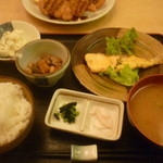 おんじき家ふうど - 日替り定食（サーモンからしマヨ焼き）
