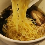 やきとりの道楽 - 麺の感じ