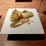 穴子とイカとそらマメのフリット