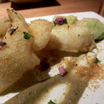 薬院 なかがわ - 穴子とイカとそらマメのフリット