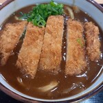 めん処 岡山 - かつカレーうどん(800円)