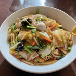 中華食堂 - トロトロの餡が絡まった野菜たっぷり♪