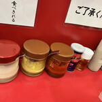 武蔵家 - 卓上。