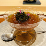 おにく 花柳 - ◆キャビアと雲丹の和牛コンソメジュレ