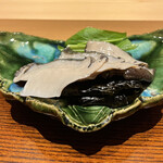 おにく 花柳 - ◎新年早々から黒鮑のしゃぶしゃぶは贅沢。