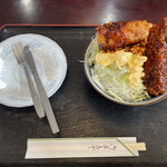 恵比須屋食堂 - 料理写真:タルタルソースカツ丼　ライス大盛
