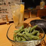 炭火焼鳥と水炊き 五郎一 - 黒豆の枝豆