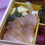 鮨 しみづ - 合鴨ロース煮、おつまみがり