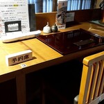 十割手打 そば処 百百百百 - 予約したカウンター席