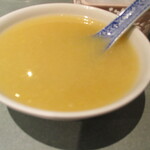 牡丹園 - セットのコーンスープ