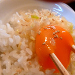 ホルモン・焼肉 キムチ - ネギ飯は卵がとぅぉろ〜ん♥