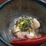 魚と日本のお酒　むく - 揚げ出し小芋　カニ出汁