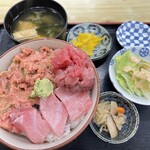 竹家食堂 - 【2023/1】二色丼全景