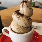スリーフィッシュコーヒー - モカソフトクリーム
