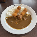 カレーハウス ＣｏＣｏ壱番屋 - ビーフカレー三辛、ライスは200㌘にうずらドッピオ！　うずら可愛いようずら。#うずらは俺の嫁。うずら大好きだ！　