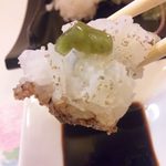 あかね - 茎ワサビと醤油をちょろっとつけて♪