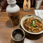 庄や - 日本酒大徳利、お通し