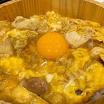 鳥開総本家 - 特選名古屋コーチン親子丼 1281円
            （スープ付き）
            唐揚げセット(2個) +174円