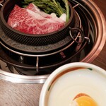 牛屋 銀兵衛 - サーロインすき焼き