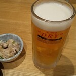 焼鳥居酒屋 まんぷくてい 串市 - まずはビール!