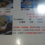 そば家やまき - 注文したメニュー(R5.1.22撮影)