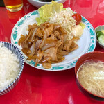 中華料理 勝太楼 - 焼肉 ライス スープ おしんこ