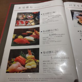 すし処 きみ - メニュー