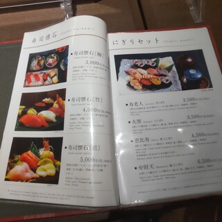 すし処 きみ - メニュー