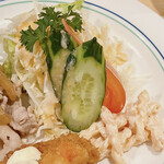 Popo Tsuto - 日替りランチのマカロニとサラダ