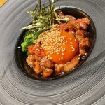 Yakiniku Kitamatsu - 炙りユッケ 1320円