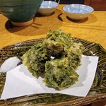 194975549 - 伊江島産小麦 を使った 伊江島産 アオサのり天ぷら