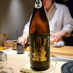 鮨 唐島 - 宝剣純米八反錦生酒、広島県