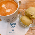 Gelato pique cafe bio concept - 