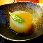 きたむら - 大根の柚味噌がけ（アップ）（2022.12）