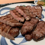 Negishi - 「牛たん3種盛りセット」¥2850