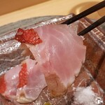 銀座 稲葉 - キンメの藁焼き