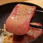 銀座 稲葉 - 大間のマグロの中トロゎ驚く程に滑らかな舌触りです