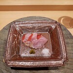 銀座 稲葉 - キンメの藁焼き