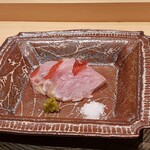 銀座 稲葉 - キンメの藁焼き