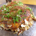 Hiroshima Huuokonomiyaki Urashima - 「激辛鶏ハラミ焼き」（1,200円）