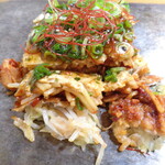 Hiroshima Huuokonomiyaki Urashima - 「激辛鶏ハラミ焼き」（1,200円）