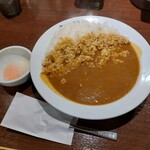 Kare Hausu Koko Ichibanya - ポークカレー400g辛さ普通とトッピングの半熟たまご