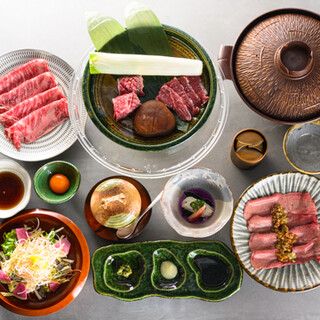 “烤肉x日本料理” 可以品尝稀有肉类的豪华套餐