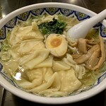 中国ラーメン揚州商人 - エビワンタン麺　刀切麺