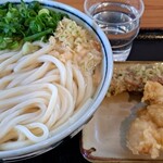 こだわり八輻 - かけうどん(大 3玉)、ちくわ天、とり天