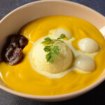 かぼちゃの白玉ぜんざい