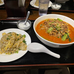 大陸食堂 - 坦々麺セット（ミニ炒飯） 1,000円